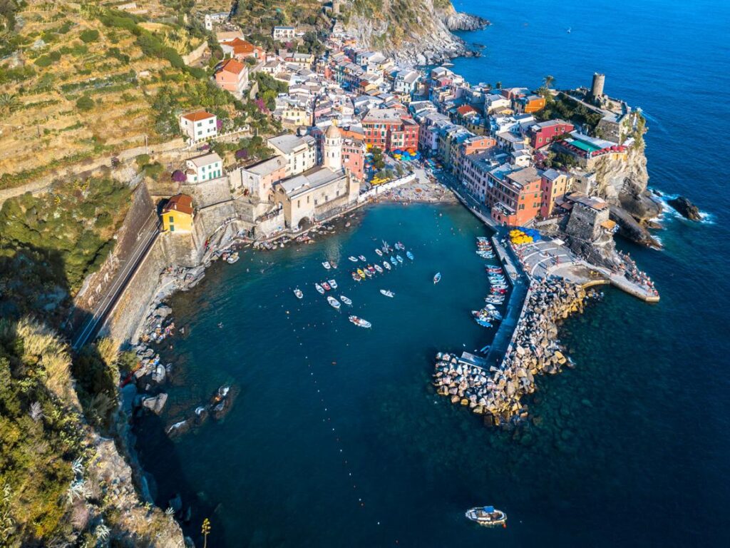 Vernazza harbor in Cinque Terre